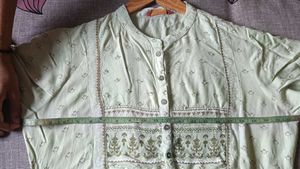 Light Green Printed Kurta