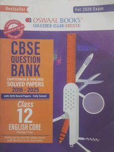 CBSE Class 12 English Core Question Bank