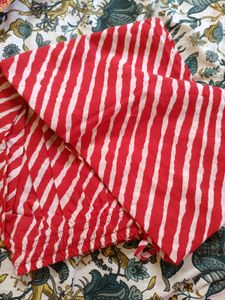 Red Bandhani Print Kurta with Pant