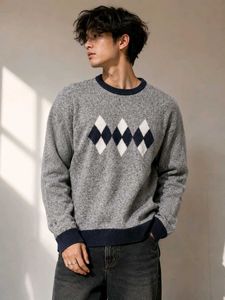 Men's Argyle Pattern Sweater