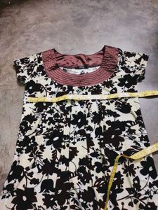 Vintage Floral Print Balloon top