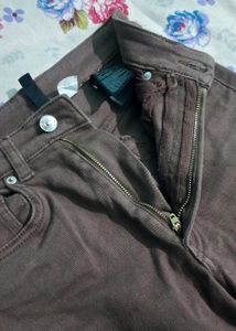 Brown Wide Leg Jeans