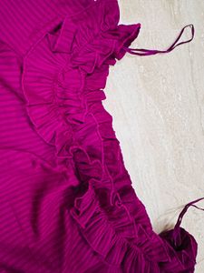 Deep Red Color Top
