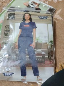 Comfy Navy Blue Pyjama Set