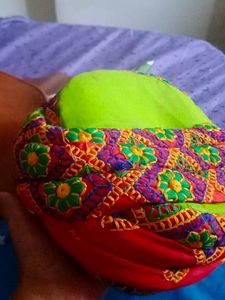 Vibrant Embroidered unisex paghdi (hat)