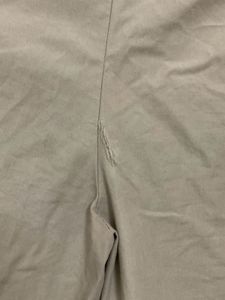 Khaki Pleated Wide-Leg Trousers