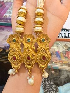 Statement Gold-Tone Dangle Earrings