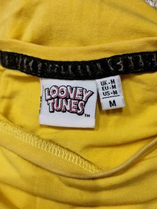 Looney Tunes Yellow Tweety Printed Top ( Women)