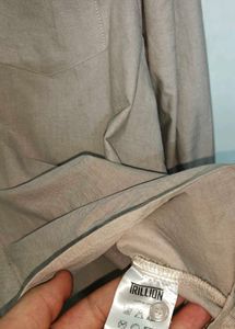Men's Casual Button-Down Crop Shirt
