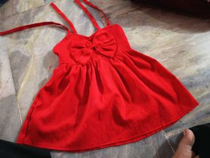 Cute Red Baby Dress with Bow