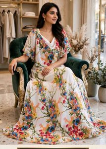 Floral Printed Chiffon Dress