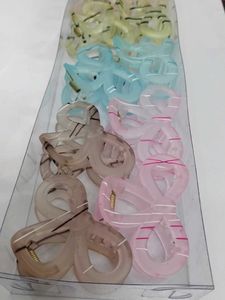 Pastel Hair Claw Clips Set
