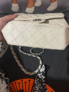 White Quilted Chanel Knock Off