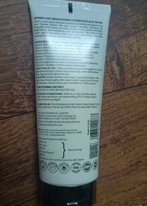 Spring H2O's face wash for brightness