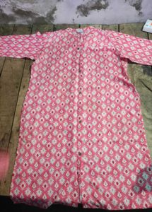 Pink Printed Kurta