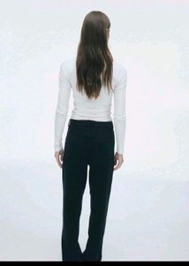 H&amp;M Y2K Wide Leg Black Jeans ADJUSTABLE