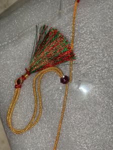 Red And Green Kundan stone Choker Set