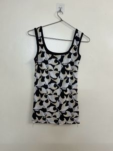 Stylish Printed Tank Transparent Top