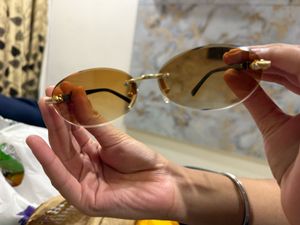 Oval Frameless Sunglasses