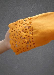 Elegant Yellow Cut-out Detail Top
