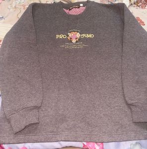 Grey Embroidered Sweatshirt