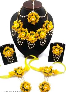 Floral Jewellery haldi Set