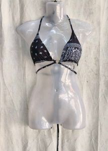 23410. Stylish Bandana Print Bikini Top