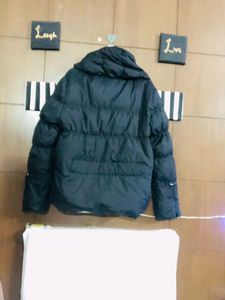 Puffer Jacket with High Collar