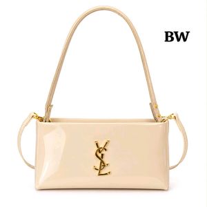 White Patent Leather Handbag