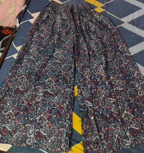 Flowy Palazzo Pants with Paisley Print