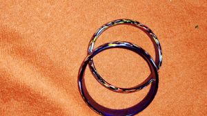 Blue Glass Bangles