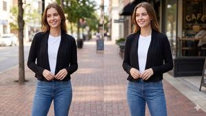 Zink London Black Lapel Shrug