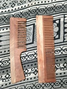 Wooden Hair Comb Set