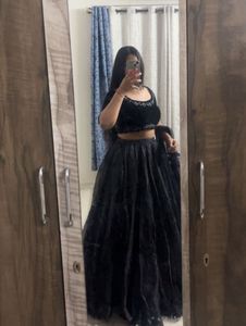 Elegant Black Lehenga Choli Set