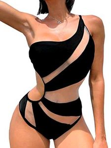 I. Chic Black One-Piece Swimsuit