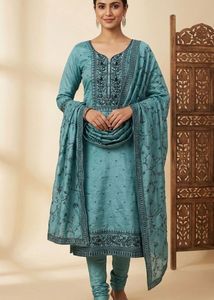 Elegant Embroidered Kurta Set with Dupatta