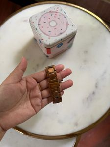 Fossil Rose Gold Watch with Original Tin
