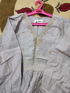 Beautiful Lilac kurta set