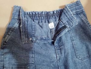 Womens Light Wash Wide Leg Jeans