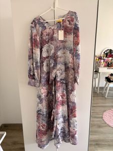 Rareism Floral Print Maxi Dress