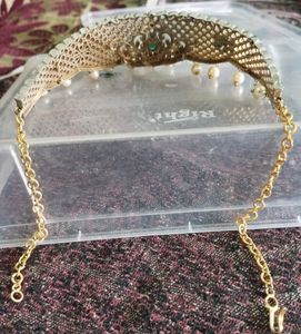 CZ &amp; Emerald Stone Necklace Or Choker