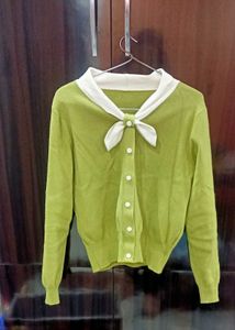 Bow Green korean Cardigan