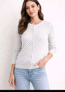 Chic Polka Dot Cardigan