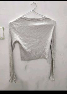 Trendy Cropped Long Sleeve Tops
