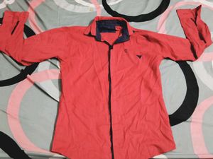 Men's Red Long Sleeve Shirt
