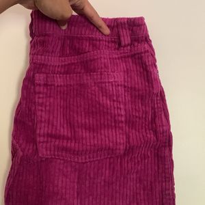 BDG Purple Corduroy Mini Skirt