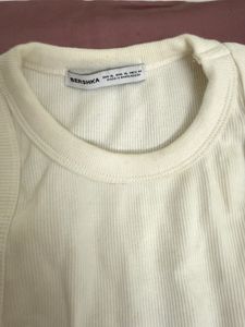 BERSHKA Ribbed Tank Top