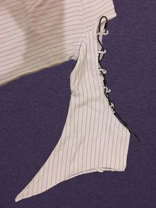 Striped Top with Unique Sleeve Detail