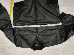 Women's Black Faux Leather Stylish Jacket