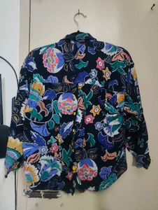 Floral Print Button-Down Shirt